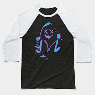 Neon Mask Man Baseball T-Shirt